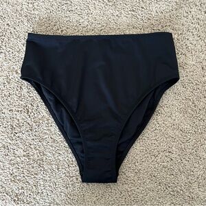 Victoria’s Secret PINK Active High Waisted Swim Bikini Bottom, Black
